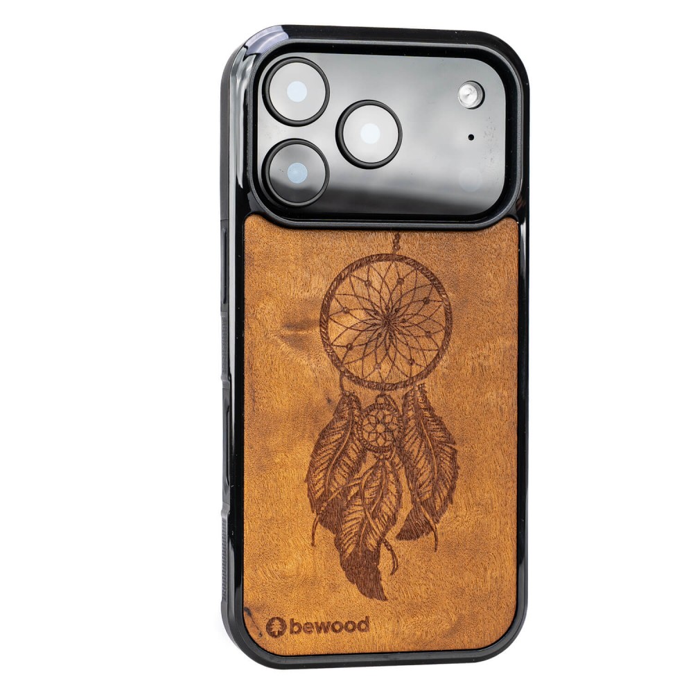 Drewniane Etui Bewood do iPhone 17 Pro ŁAPACZ SNÓW IMBUIA (2)