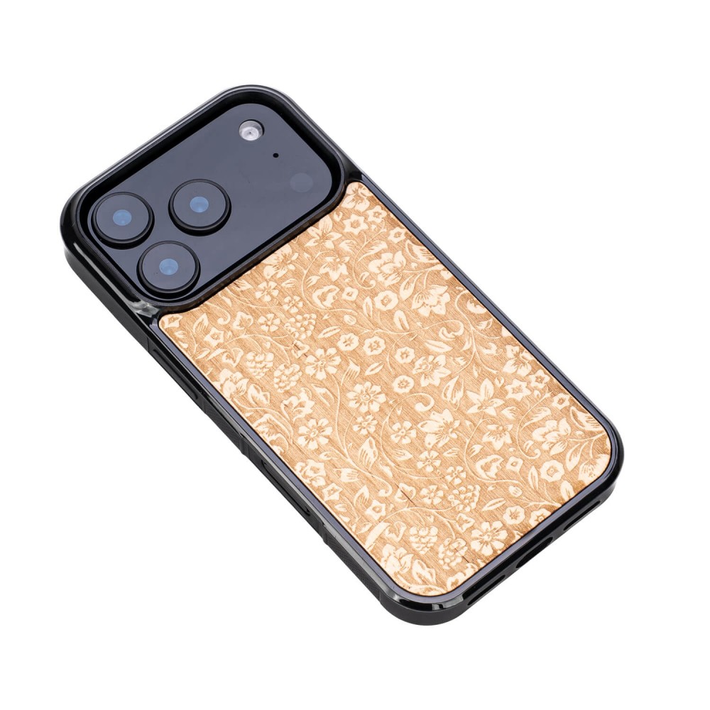 Drewniane Etui Bewood do iPhone 17 Pro KWIATY POLNE ANIEGRE (3)