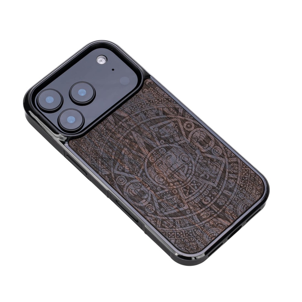 Drewniane Etui Bewood do iPhone 17 Pro KALENDARZ AZTECKI ZIRICOTE (3)