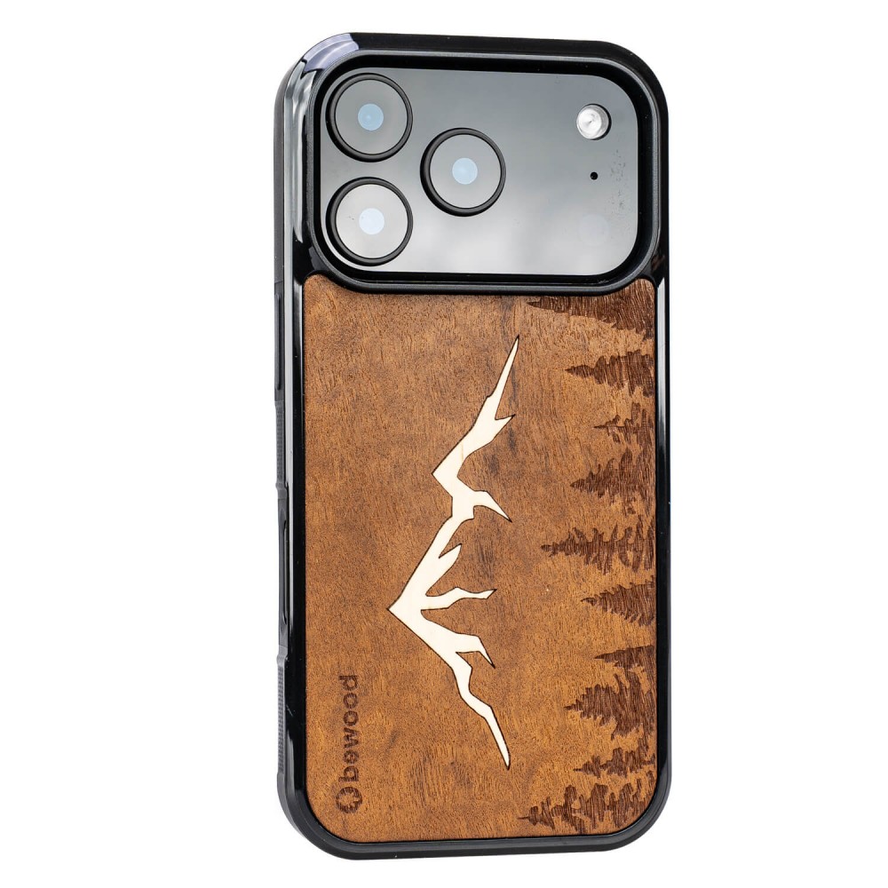Apple iPhone 17 Pro Mountains Imbuia Bewood Wood Case (2)