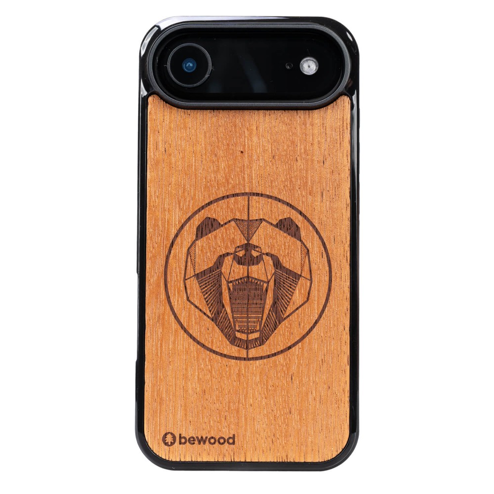 Drewniane Etui Bewood do iPhone Air NIEDŹWIEDŹ MERBAU (1)