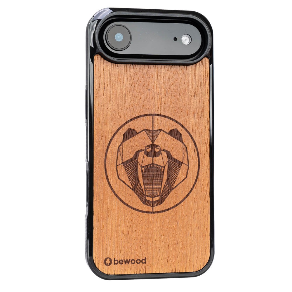 Drewniane Etui Bewood do iPhone Air NIEDŹWIEDŹ MERBAU (2)