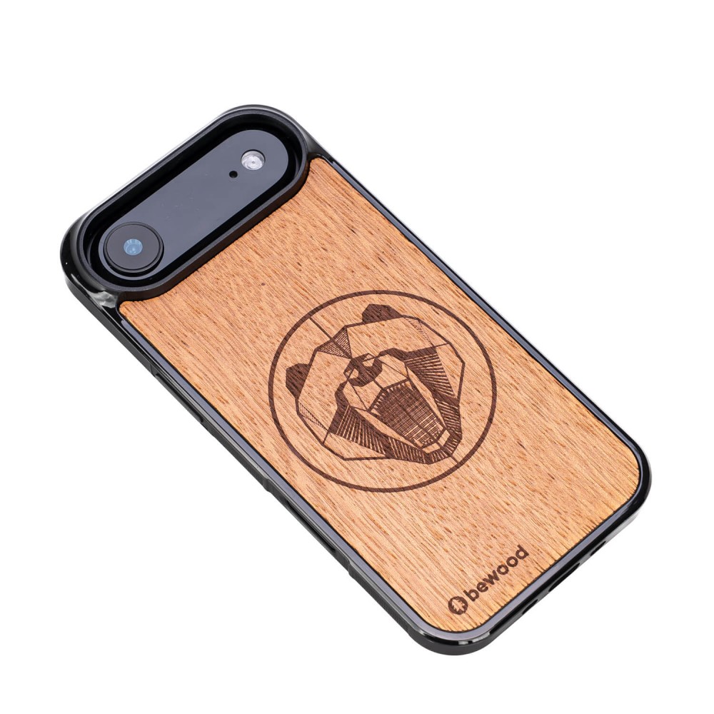 Drewniane Etui Bewood do iPhone Air NIEDŹWIEDŹ MERBAU (3)