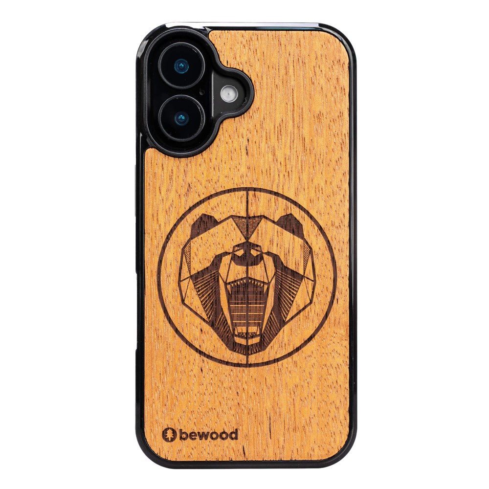 Drewniane Etui Bewood do iPhone 17 NIEDŹWIEDŹ MERBAU (1)