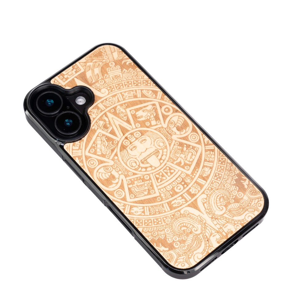 Apple iPhone 17 Aztec Calendar Anigre Bewood Wood Case (3)