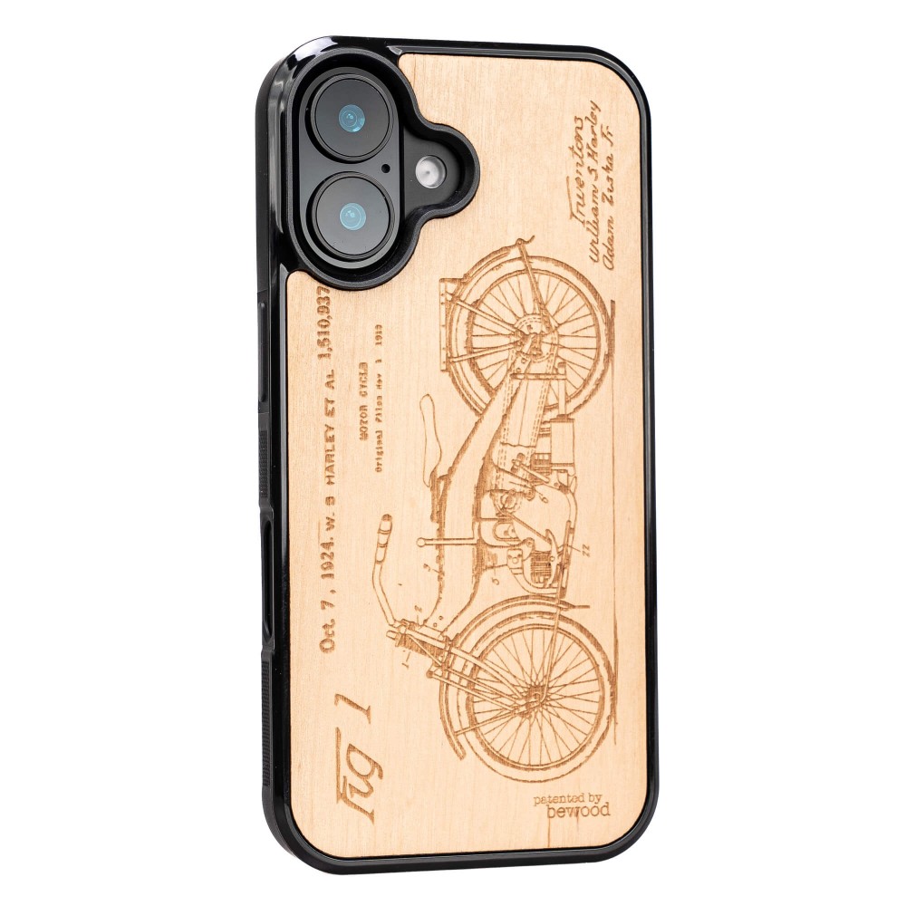 Drewniane Etui Bewood do iPhone 17 HARLEY PATENT ANIEGRE (2)