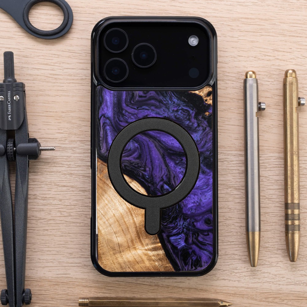 Etui Bewood Unique do iPhone 17 Pro Max - Violet z MagSafe (4)