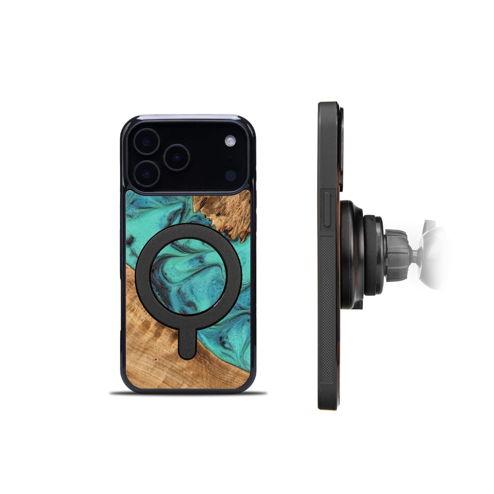 Bewood Resin Case for Apple iPhone 17 Pro Max - Turquoise with MagSafe (3)