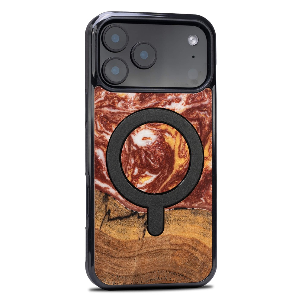 Etui Bewood Unique do iPhone 17 Pro Max - Planets - Mars z MagSafe (2)