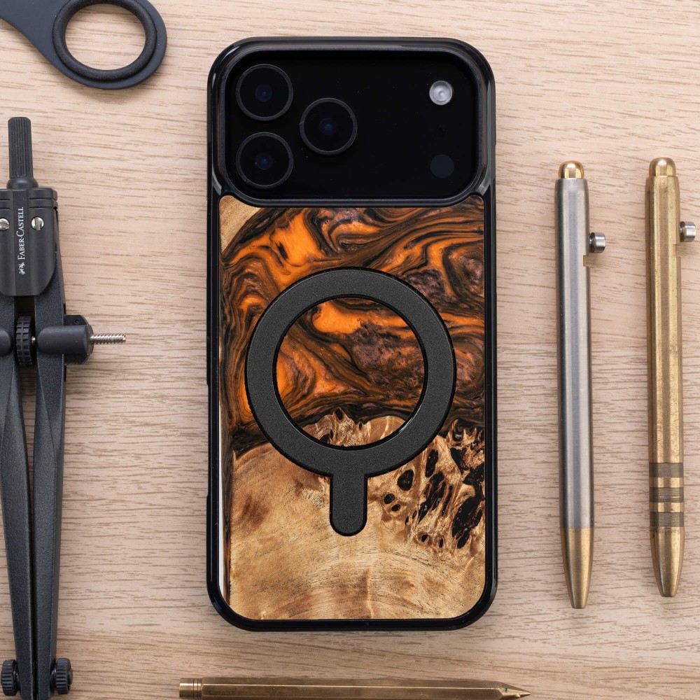 Etui Bewood Unique do iPhone 17 Pro Max - Orange z MagSafe (4)