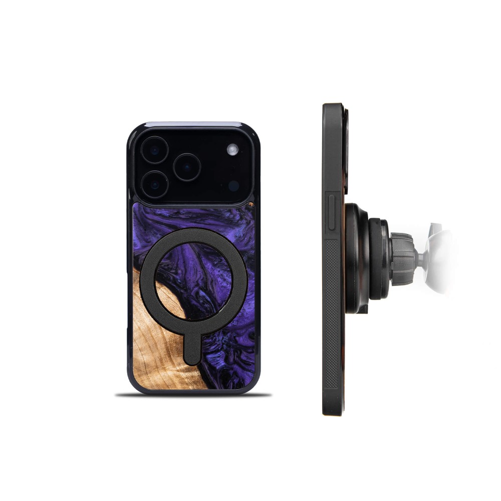 Bewood Resin Case for Apple iPhone 17 Pro - Violet with MagSafe (3)
