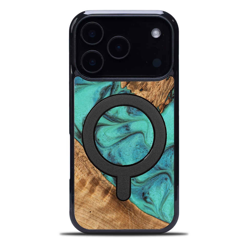 Bewood Resin Case for Apple iPhone 17 Pro - Turquoise with MagSafe (1)