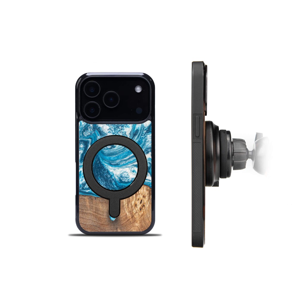 Etui Bewood Unique do iPhone 17 Pro - Planets - Uran z MagSafe (3)
