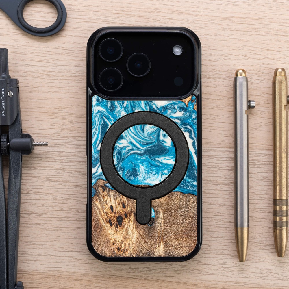Etui Bewood Unique do iPhone 17 Pro - Planets - Uran z MagSafe (4)