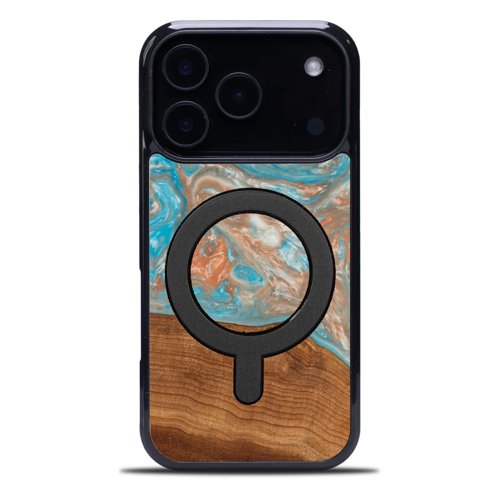 Etui Bewood Unique do iPhone 17 Pro - Planets - Saturn z MagSafe (1)