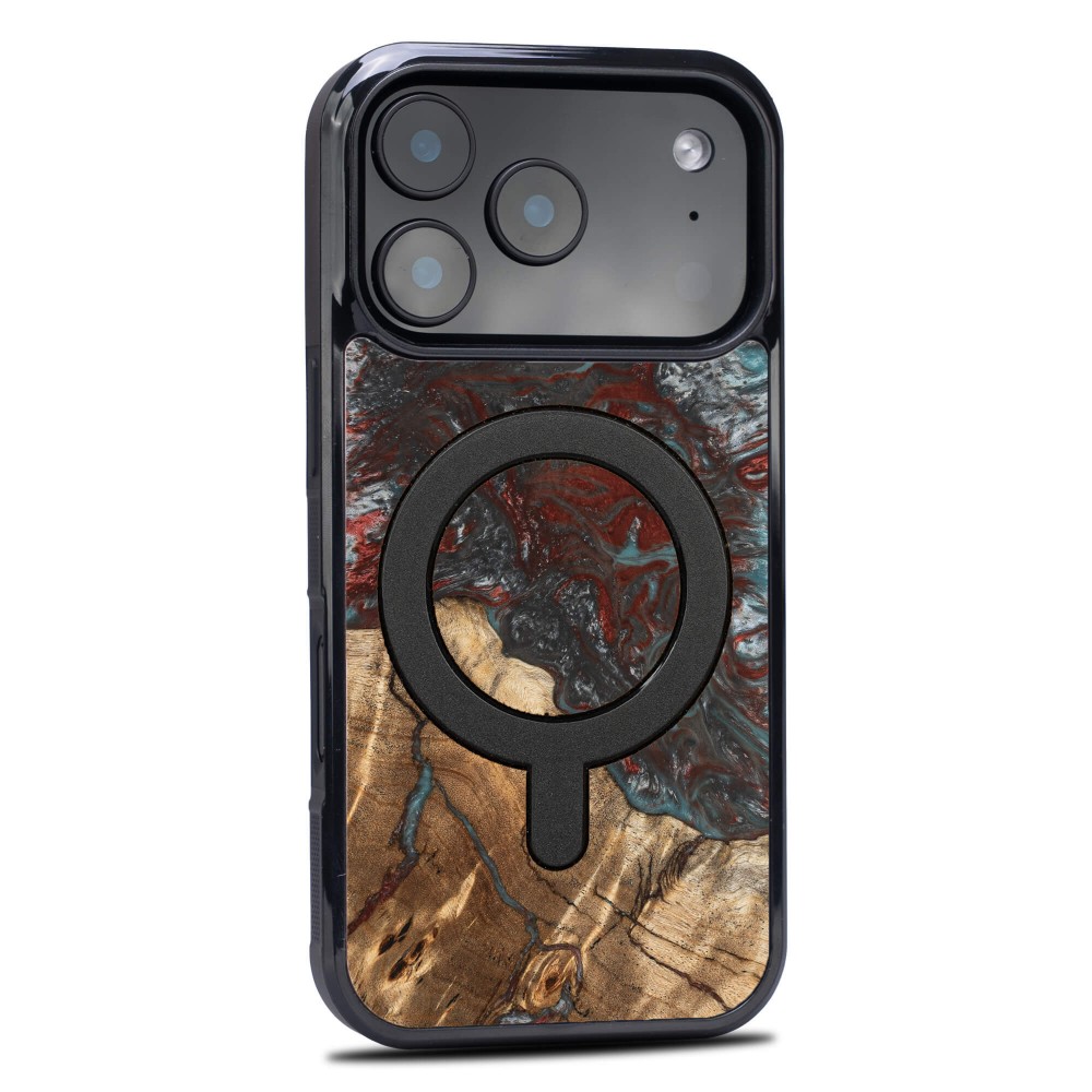 Etui Bewood Unique do iPhone 17 Pro - Planets - Pluton z MagSafe (2)