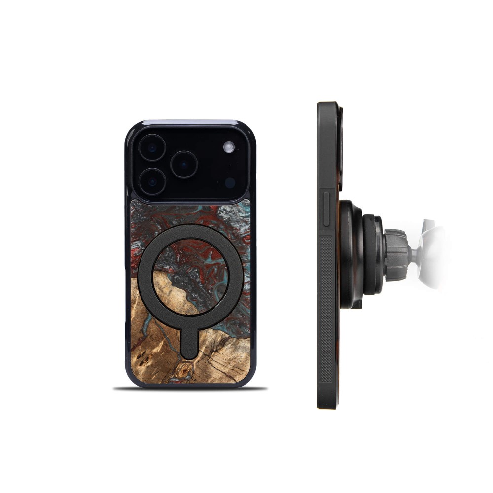 Etui Bewood Unique do iPhone 17 Pro - Planets - Pluton z MagSafe (3)