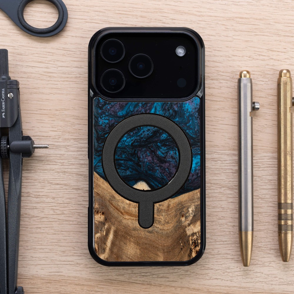 Etui Bewood Unique do iPhone 17 Pro - Planets - Neptun z MagSafe (4)
