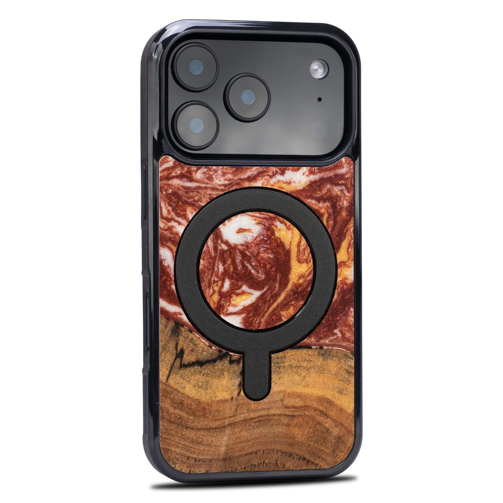 Etui Bewood Unique do iPhone 17 Pro - Planets - Mars z MagSafe (2)