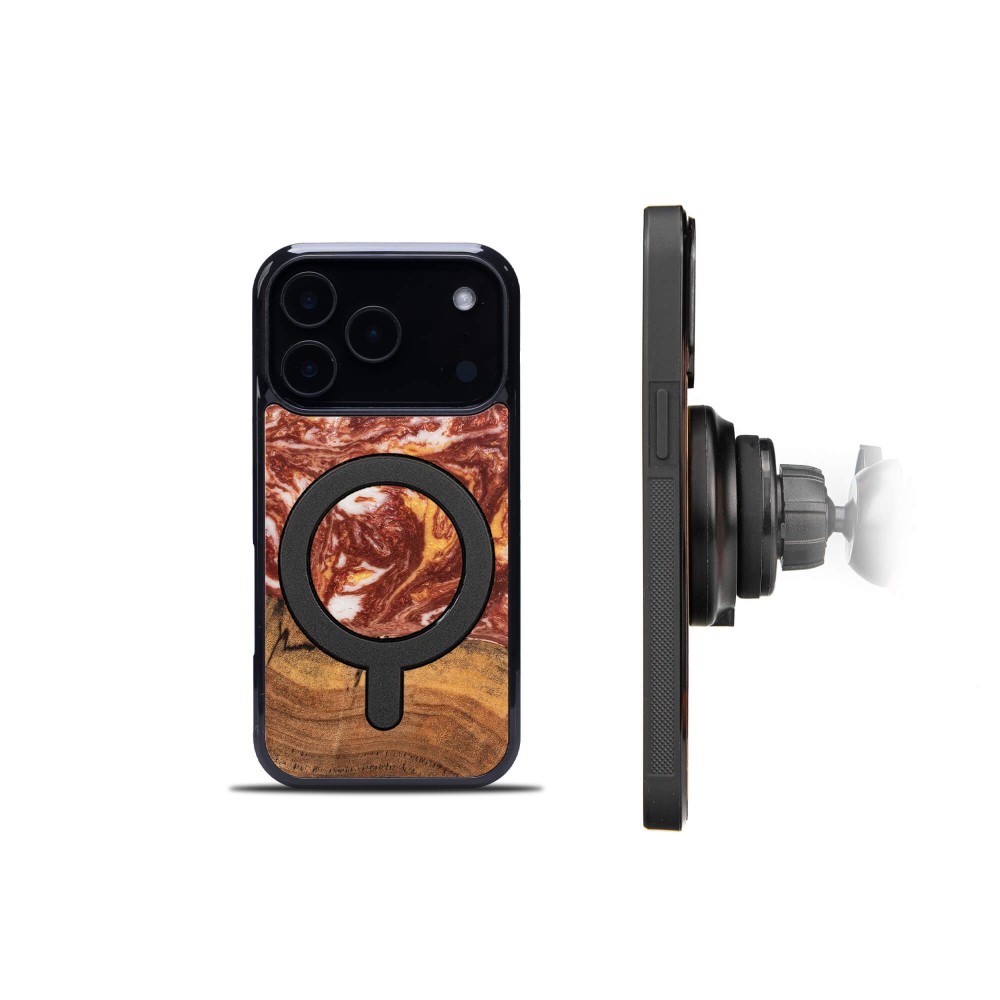 Etui Bewood Unique do iPhone 17 Pro - Planets - Mars z MagSafe (3)
