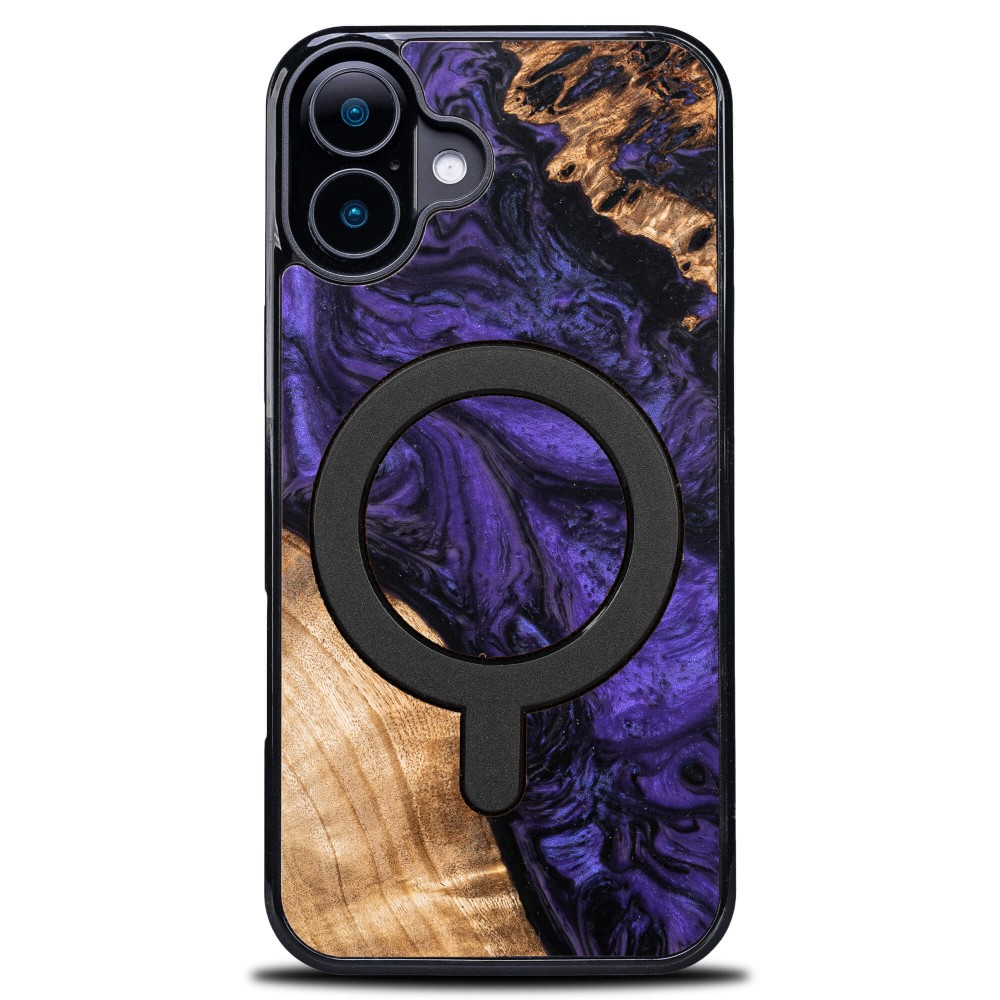 Etui Bewood Unique do iPhone 17 - Violet z MagSafe (1)