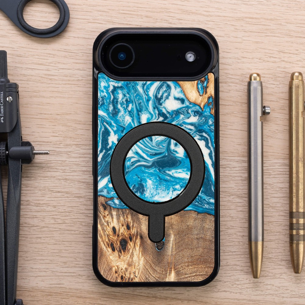 Etui Bewood Unique do iPhone Air - Planets - Uran z MagSafe (4)