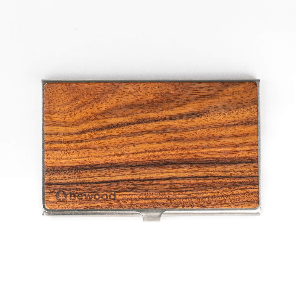 Drewniany Wizytownik Bewood Inox Palisander Santos (2)