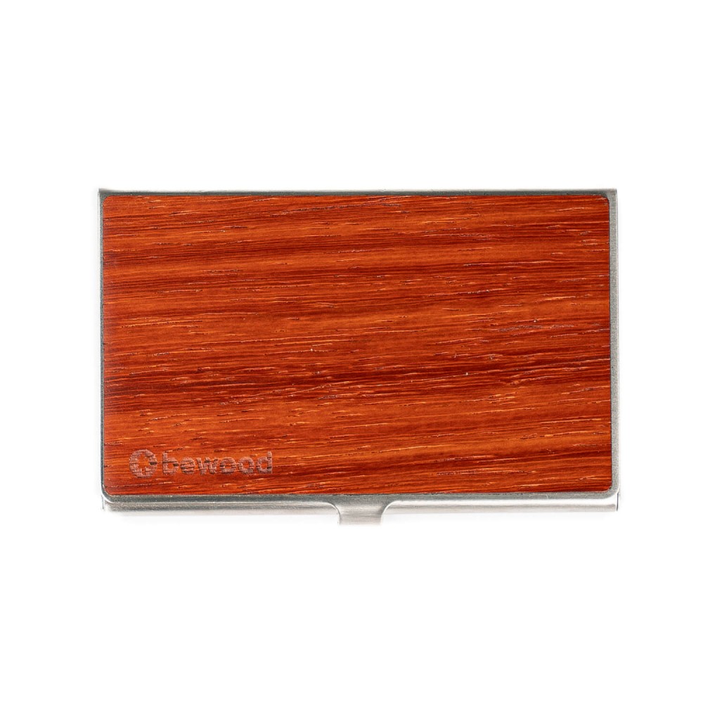 Drewniany Wizytownik Bewood Inox Padouk (2)
