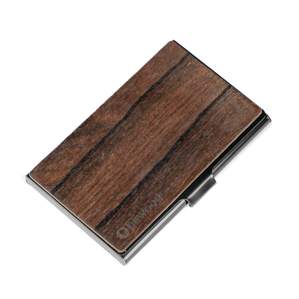 Drewniany Wizytownik Bewood Black Ziricote (1)