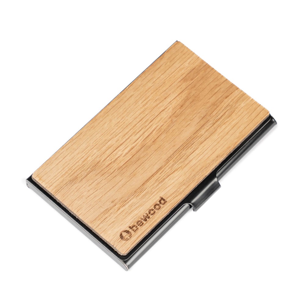 Drewniany Wizytownik Bewood Black Dąb (1)