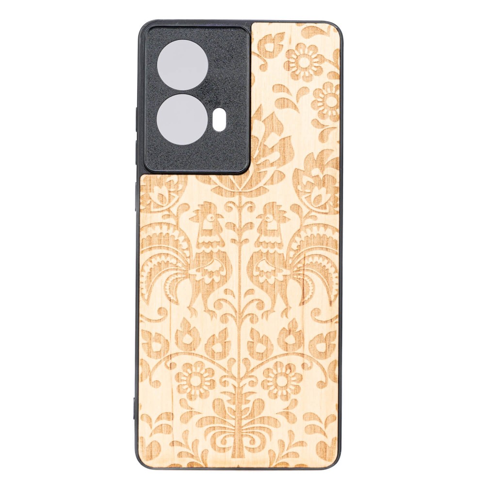 Drewniane Etui Bewood do Motorola G85 5G POLSKI FOLK ANIEGRE (1)