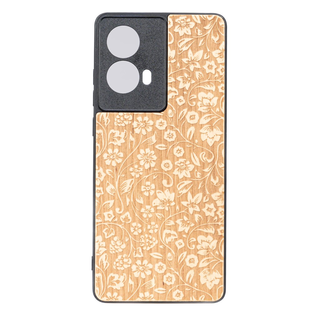 Drewniane Etui Bewood do Motorola G85 5G KWIATY POLNE ANIEGRE (1)