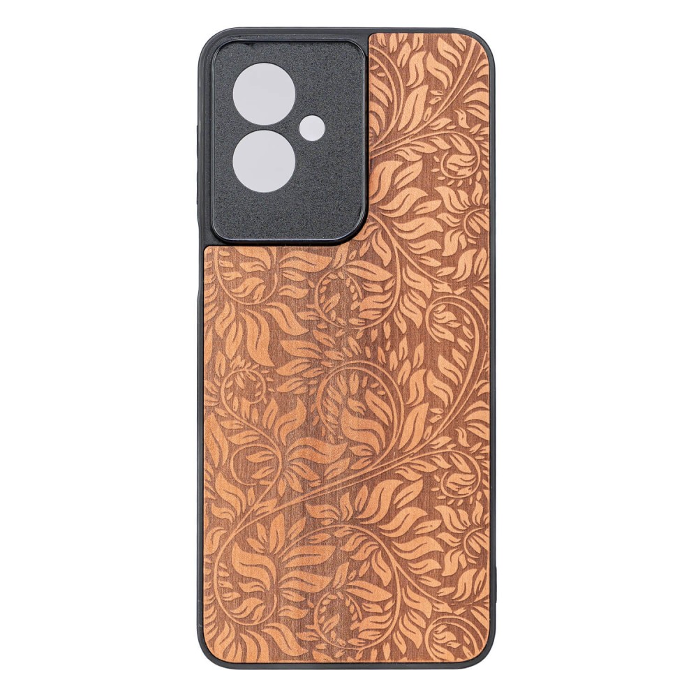 Drewniane Etui Bewood do Motorola G55 5G LIŚCIE JABŁOŃ (1)