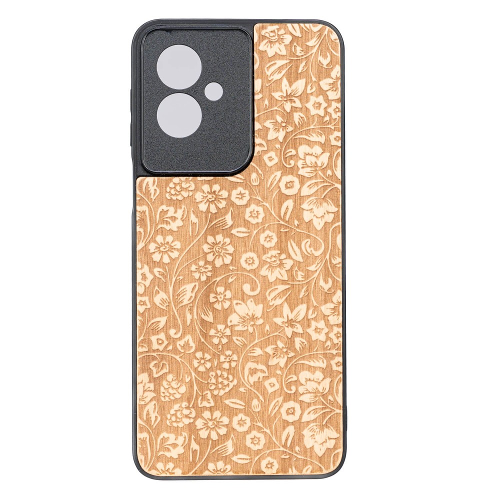 Drewniane Etui Bewood do Motorola G55 5G KWIATY POLNE ANIEGRE (1)