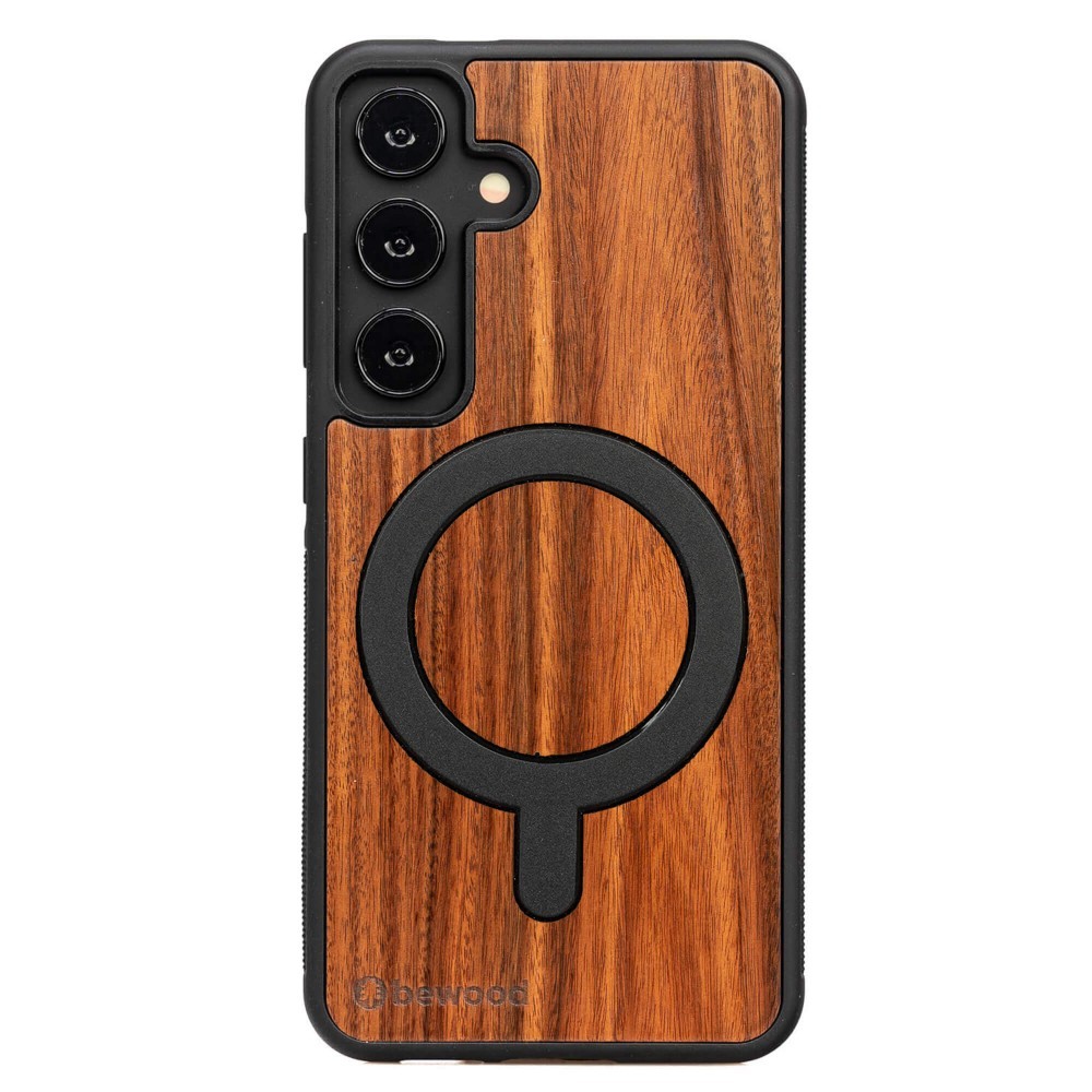 Drewniane Etui Bewood do Samsung Galaxy S25 FE 5G PALISANDER SANTOS z MagSafe (1)