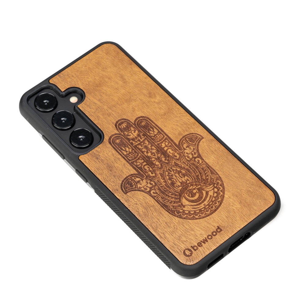 Drewniane Etui Bewood do Samsung Galaxy S25 FE 5G HAMSA IMBUIA (3)