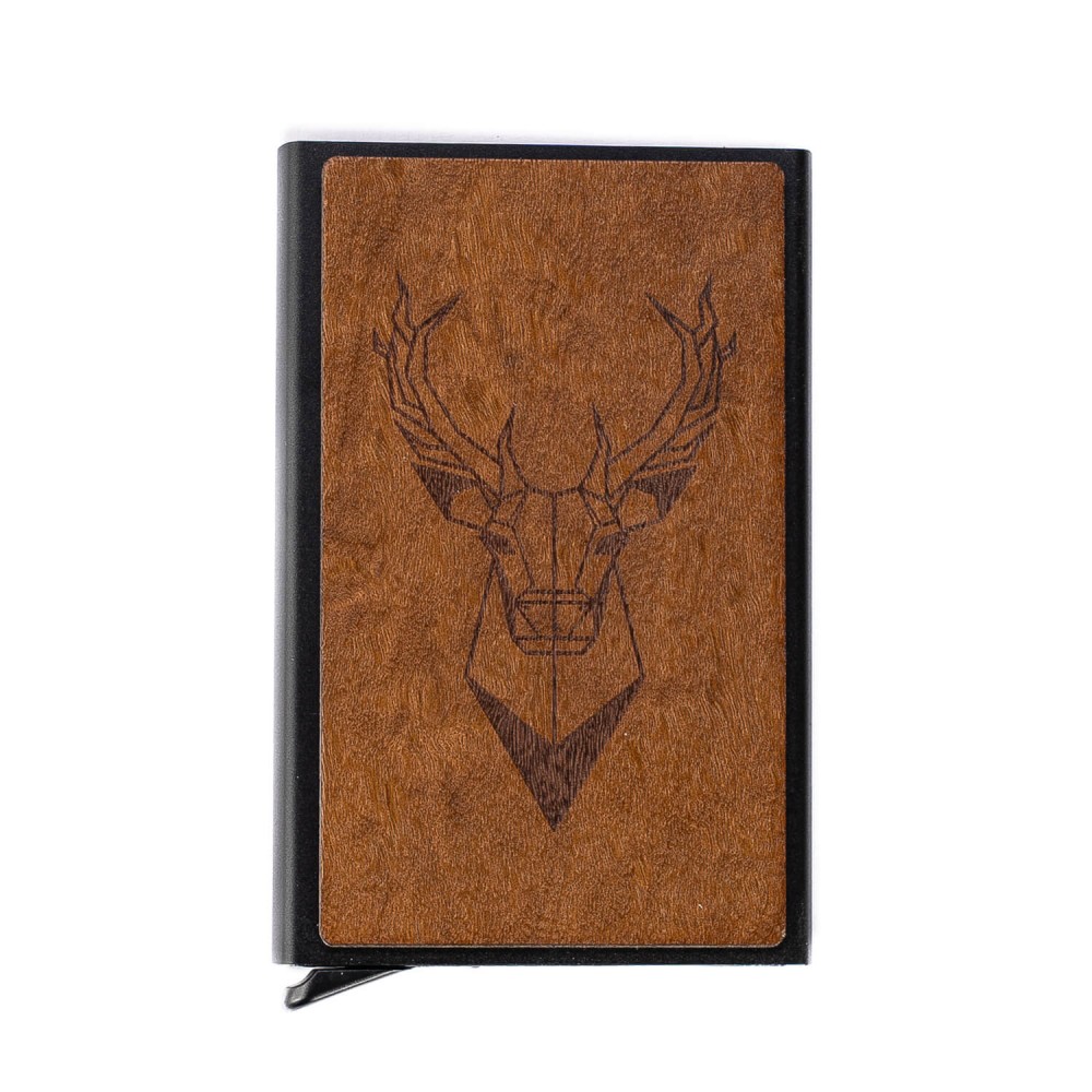 Etui na karty Bewood Jeleń Imbuia (2)