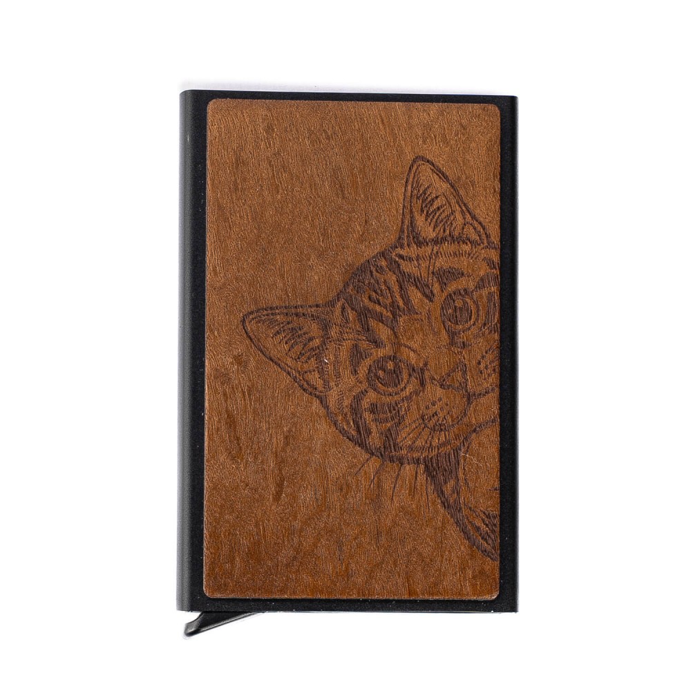 Etui na karty Bewood Cat Lover Imbuia (2)