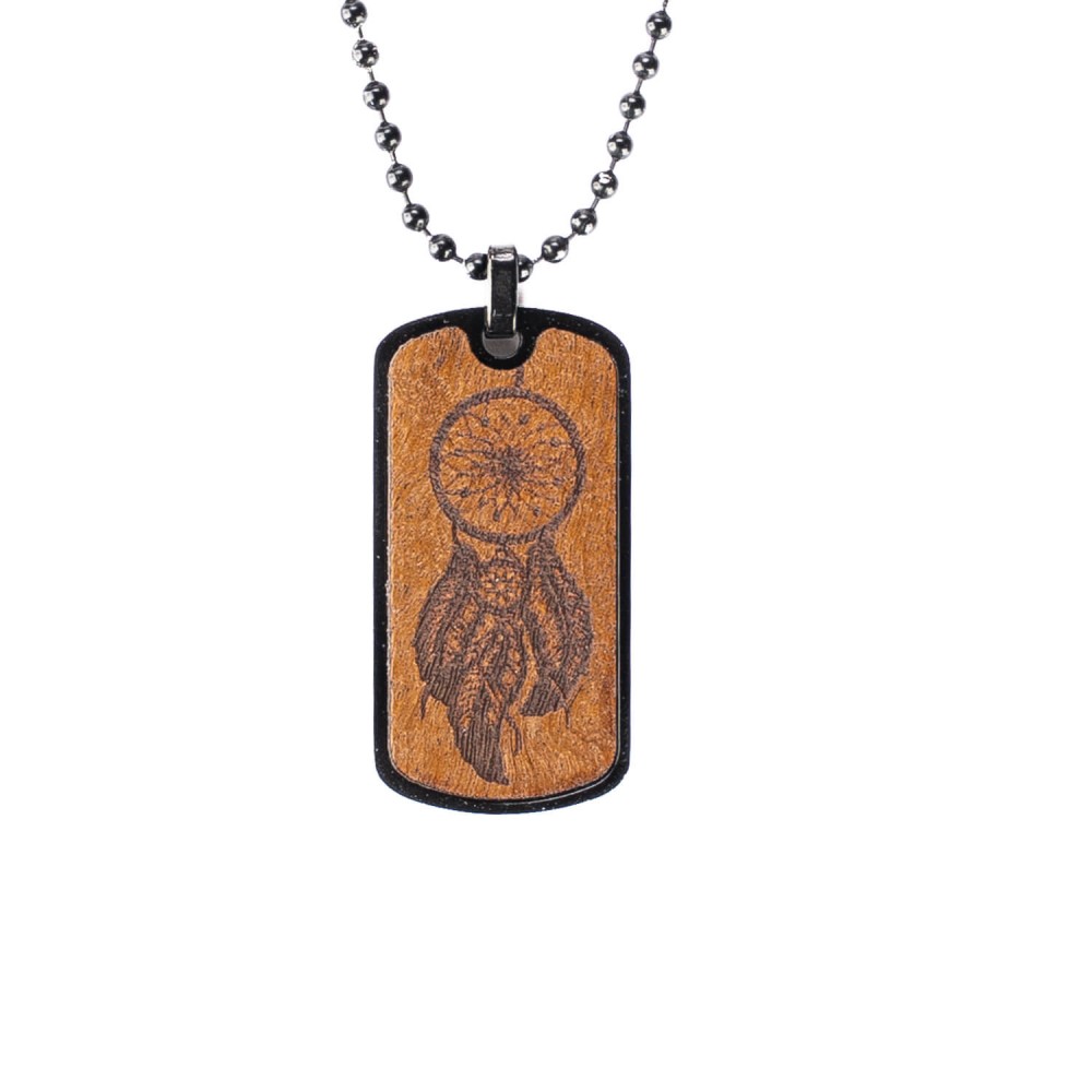 Dog tag Bewood  - Dreamcather Imbuia (1)