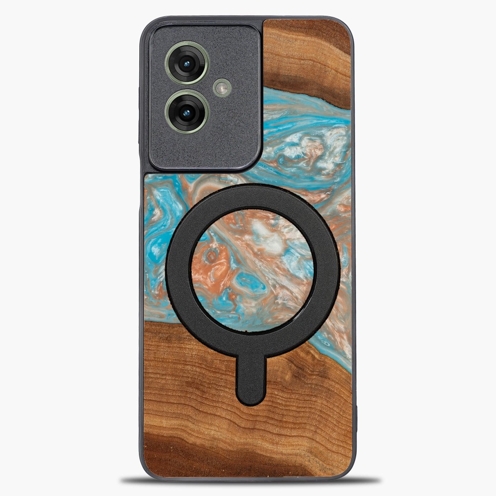 Etui Bewood Unique do Motorola G55 5G - Planets - Saturn z MagSafe (1)