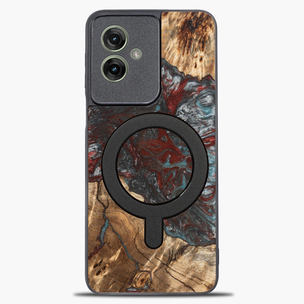 Etui Bewood Unique do Motorola G55 5G - Planets - Pluton z MagSafe (1)