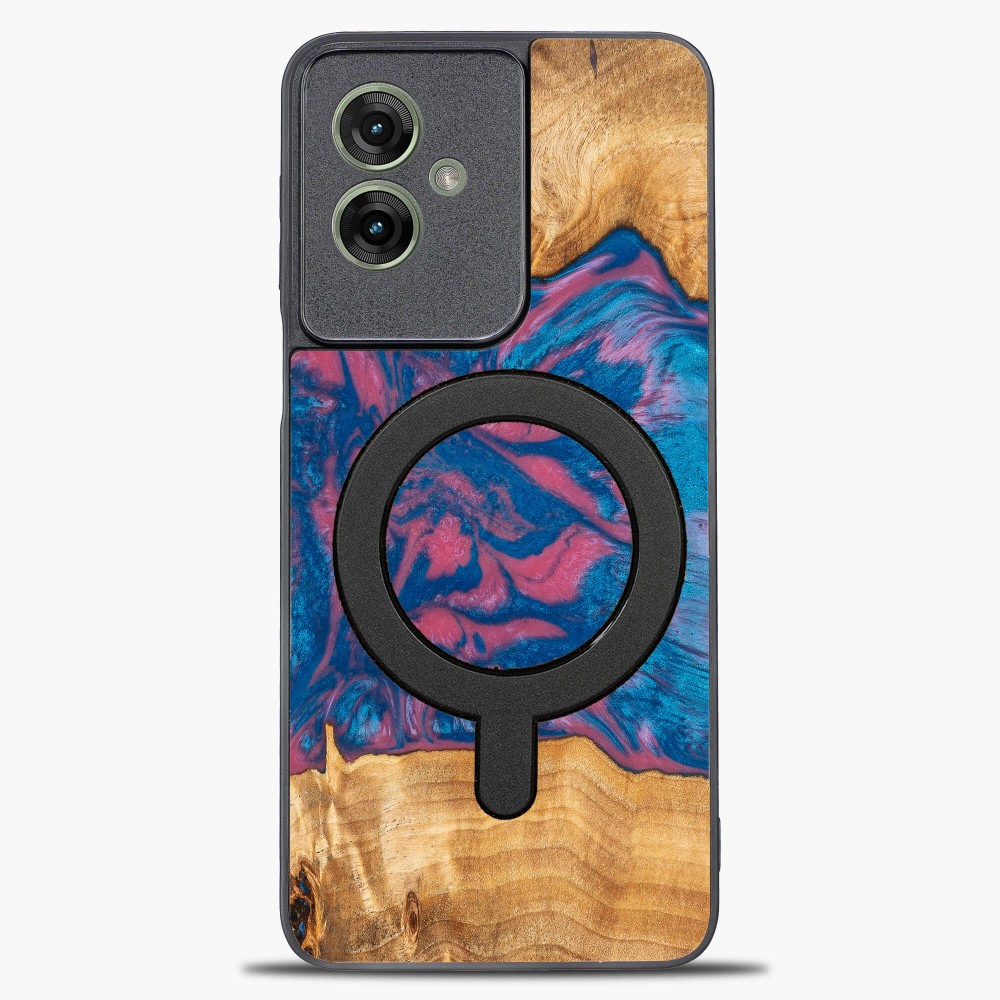Etui Bewood Unique do Motorola G55 5G - Neons - Vegas z MagSafe (1)