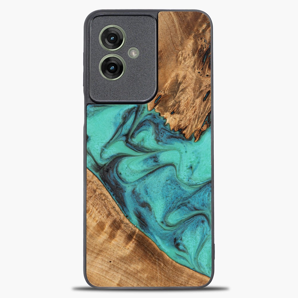 Etui Bewood Unique do Motorola G55 5G - Turquoise (1)