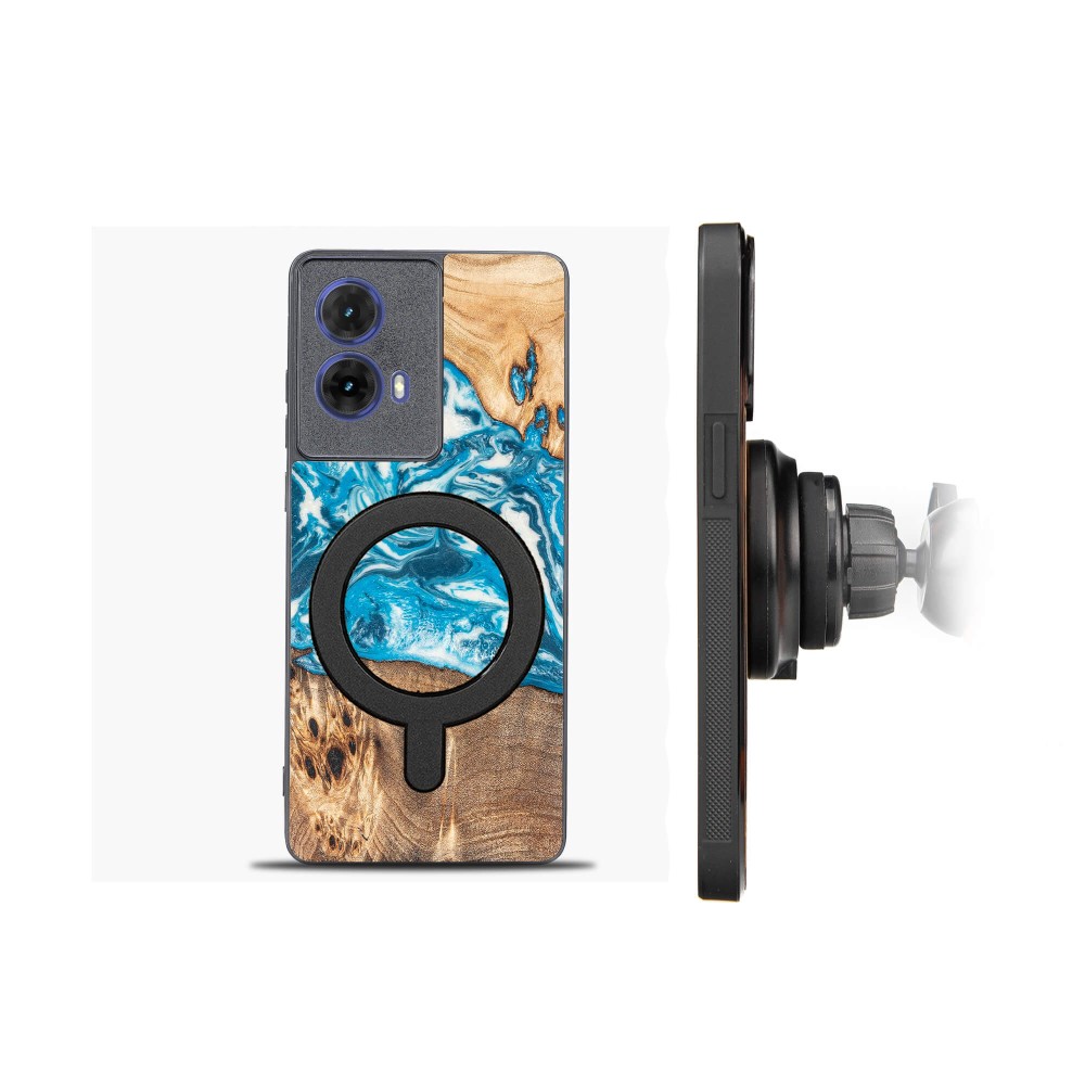 Etui Bewood Unique do Motorola G85 5G - Planets - Uran z MagSafe (2)