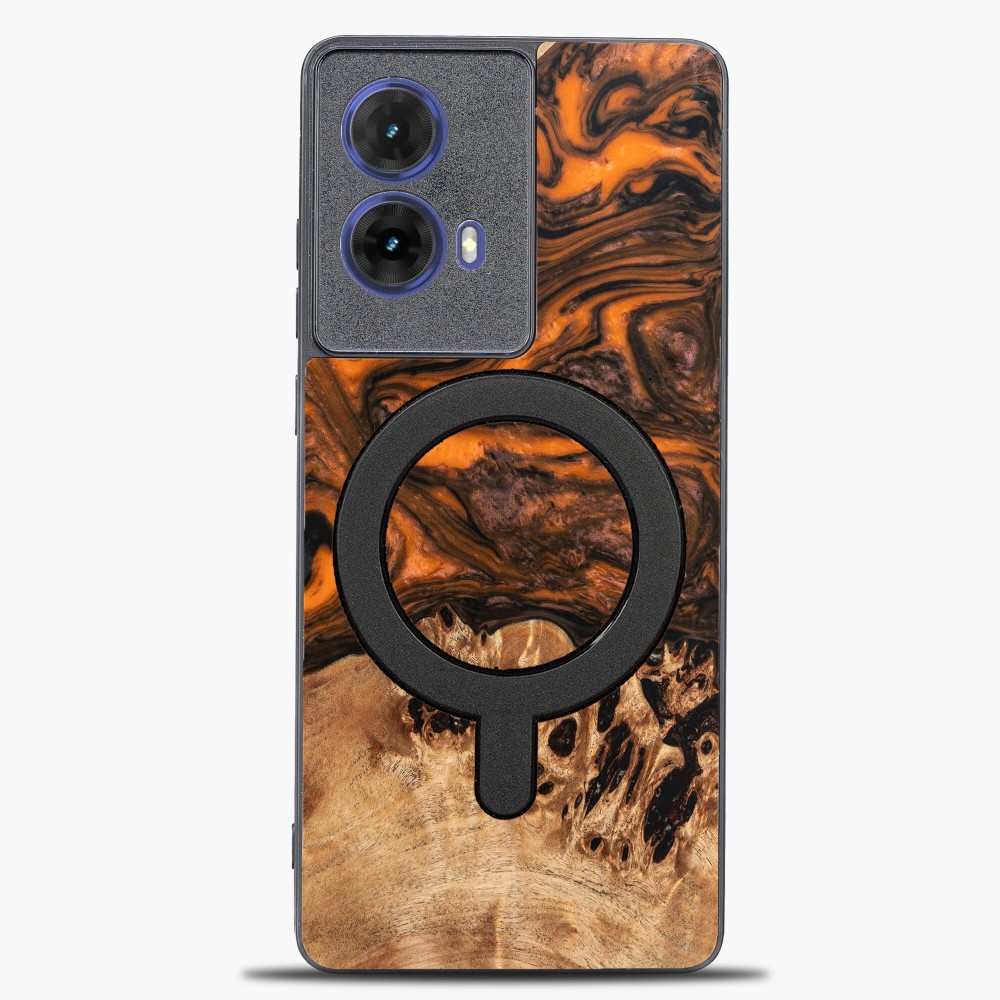 Etui Bewood Unique do Motorola G85 5G - Orange z MagSafe (1)