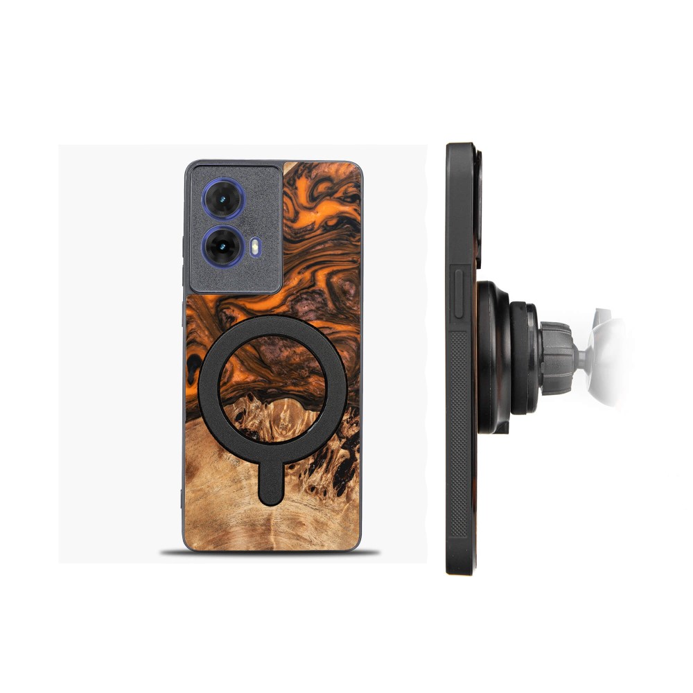 Etui Bewood Unique do Motorola G85 5G - Orange z MagSafe (2)