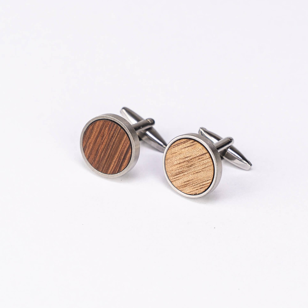 Spinki do mankietów Bewood - Mango - Silver - 18mm (3)