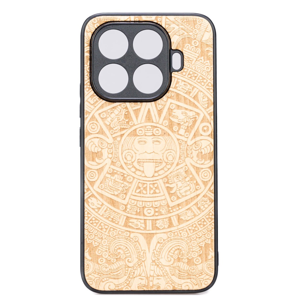 Drewniane Etui Bewood do Xiaomi 15T Pro KALENDARZ AZTECKI ANIEGRE (1)