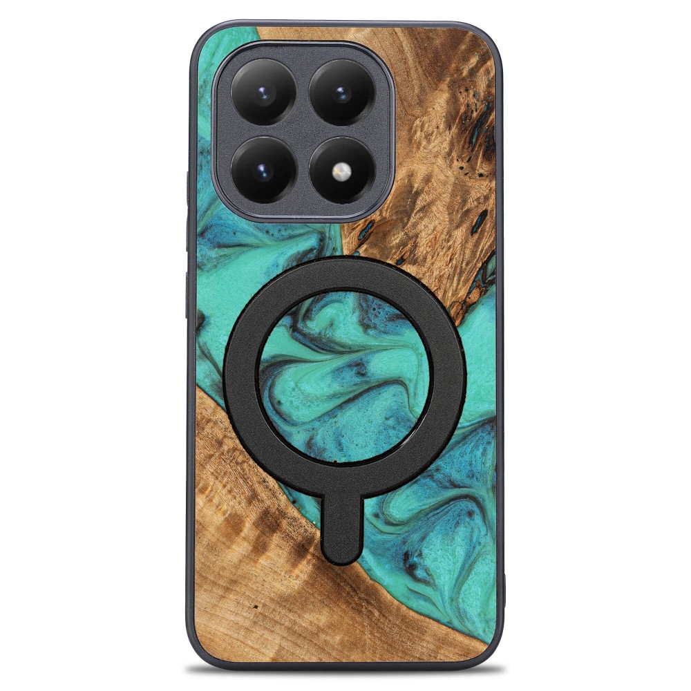 Etui Bewood Unique do Xiaomi 15T - Turquoise z MagSafe (1)