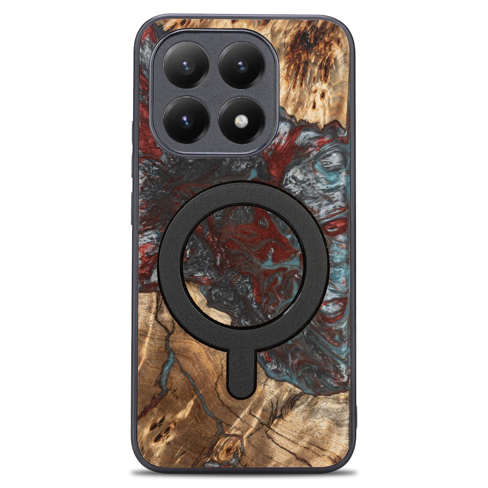 Etui Bewood Unique do Xiaomi 15T - Planets - Pluton z MagSafe (1)